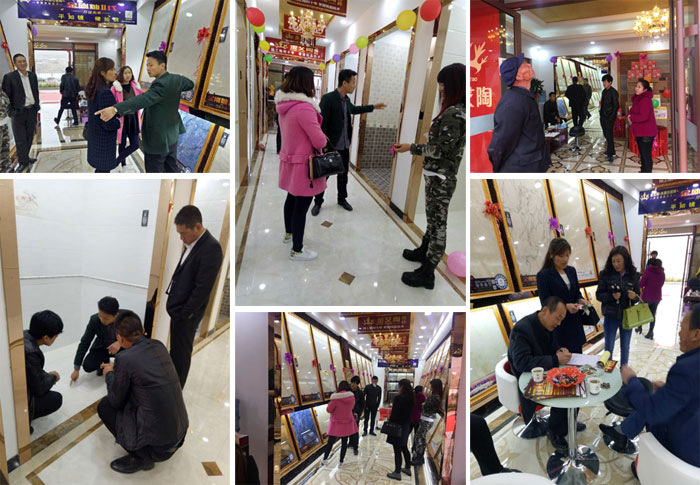 甘肅會寧金艾陶瓷磚品牌專賣店歷經幾個月的華麗蛻變，盛裝開業！